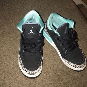 Baby blue Jordan 3s